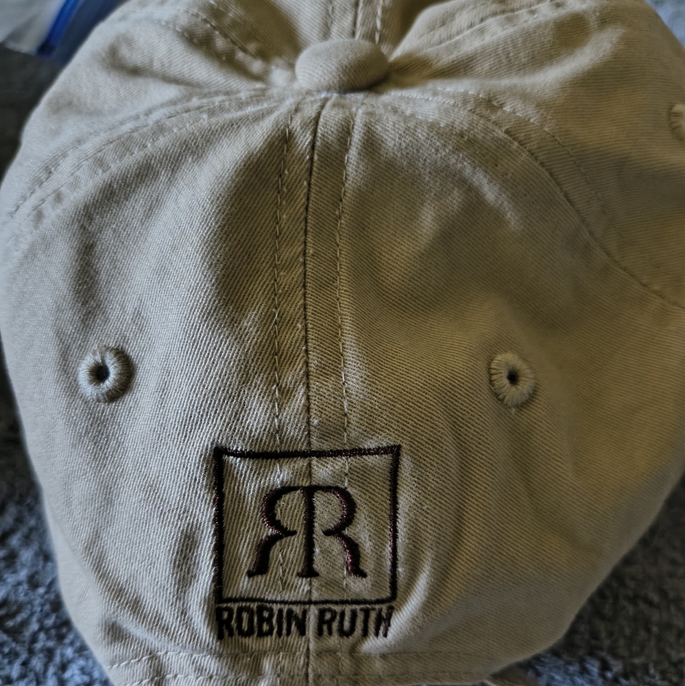NWOT Robin Ruth Embroidery Hawaii Island Cap Design Beige One Size Casual Outing - Picture 3 of 10